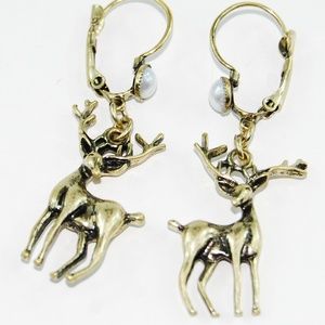 Mother of Pearl Antelope Earrings